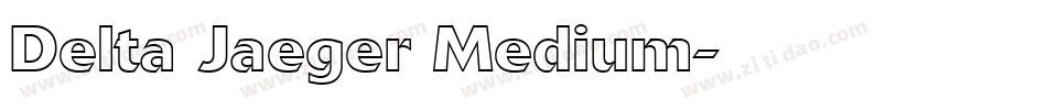Delta Jaeger Medium字体转换